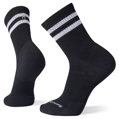 Unisex Athletic Targeted Cushion Stripe Crew Socks